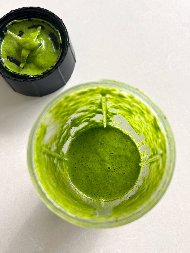 cilantro lime dressing in blender